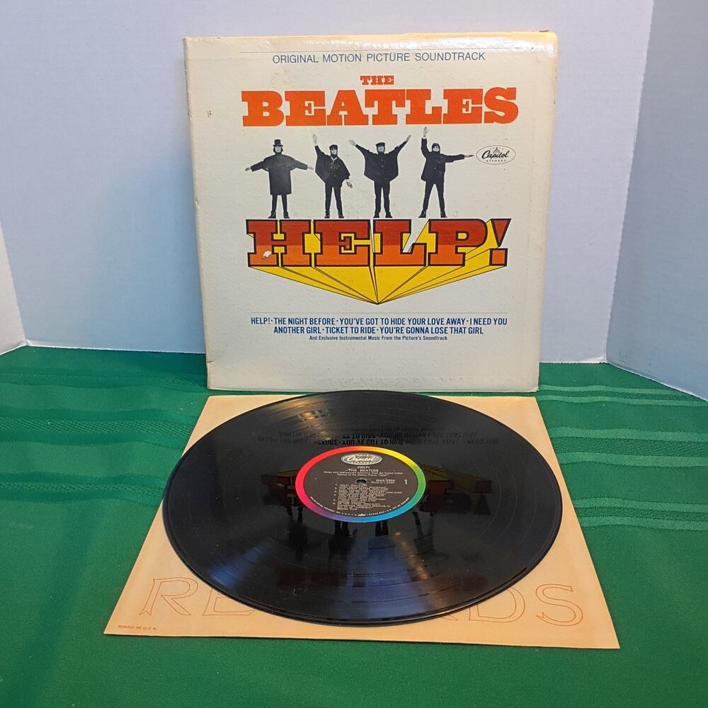 The Beatles Help Orig Capitol MONO 1965 Movie Soundtrack MAS 2386